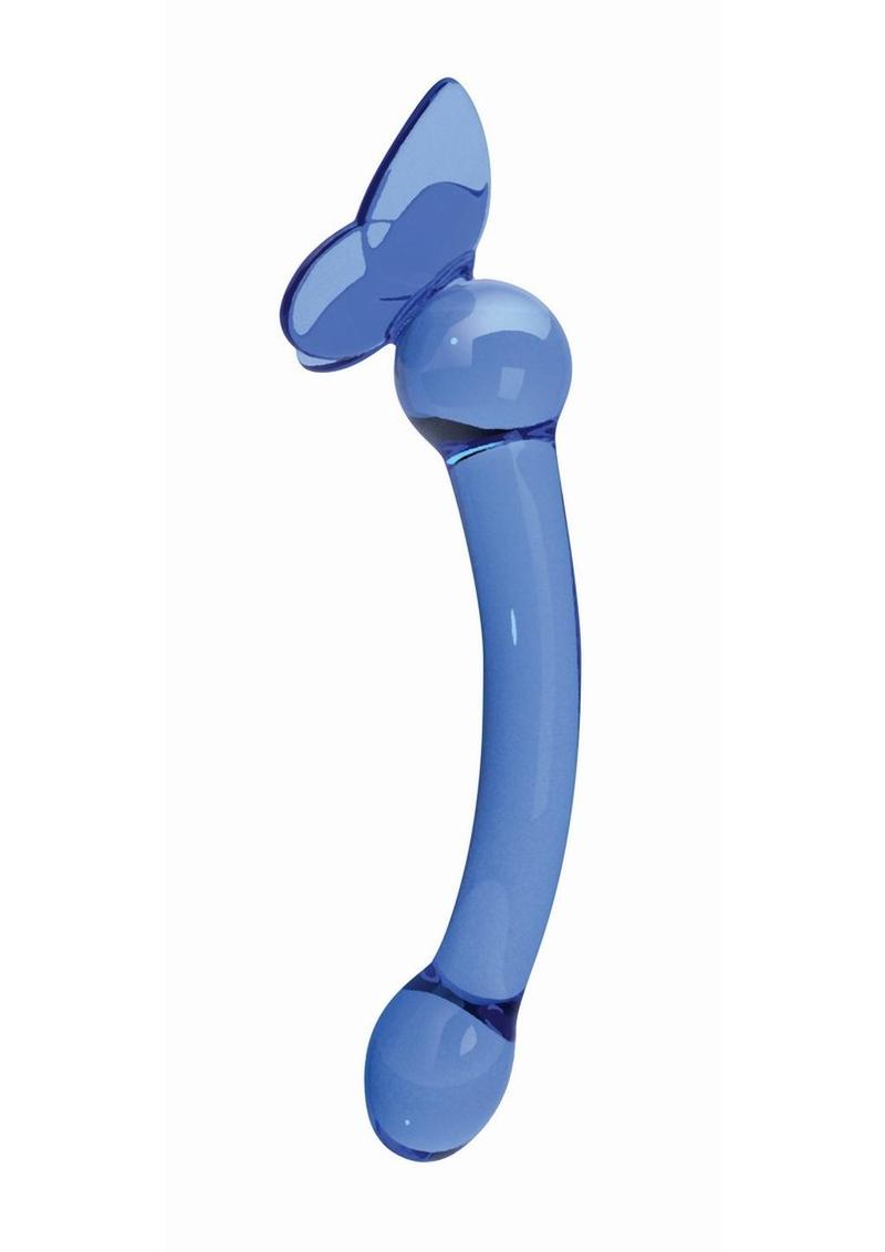 Glass Menagerie Butterfly Glass G-Spot Elegant Design Dildo