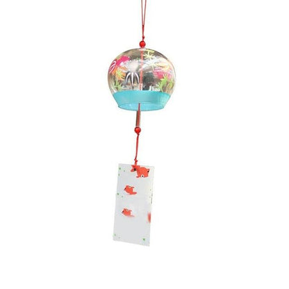 Glass Wind Chimes Japanese-Style Wind Chime Simple And Beautiful Label Pendnat Wind Bells Japanese Glass Wind Chime Handmade Pendants For Birthday Gift and Home Decors