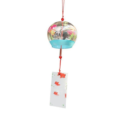 Glass Wind Chimes Japanese-Style Wind Chime Simple And Beautiful Label Pendnat Wind Bells Japanese Glass Wind Chime Handmade Pendants For Birthday Gift and Home Decors