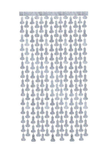 Glitterati Disco Party Metallic Penis Curtains 2-Pack