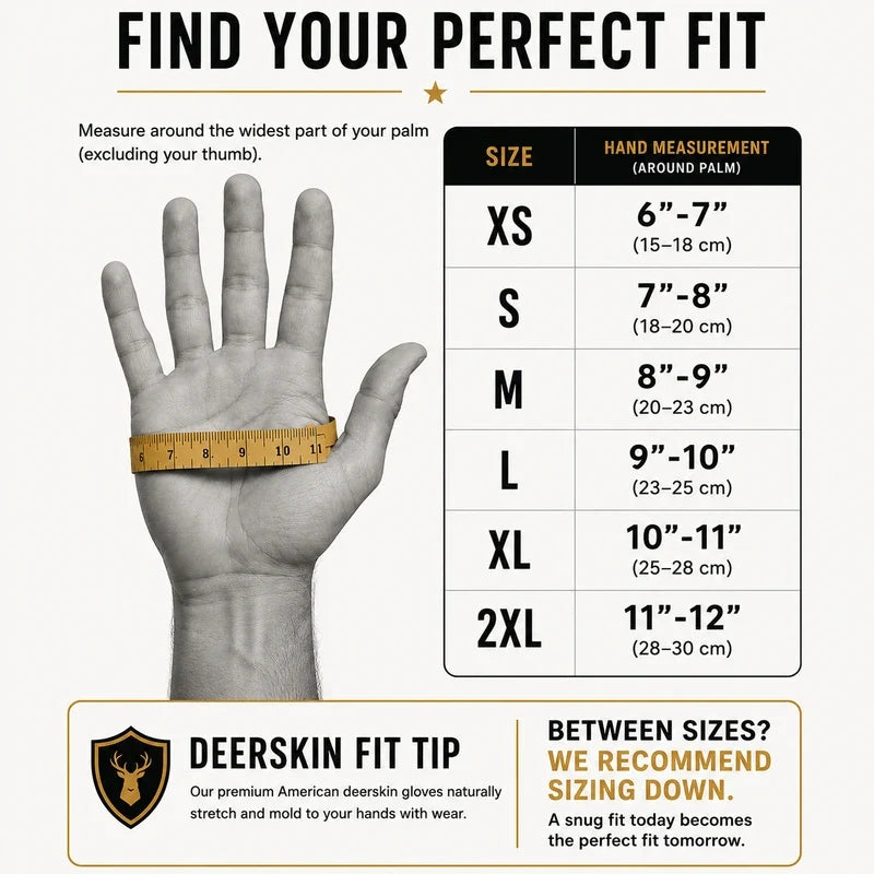 Ventilated Touchscreen Deerskin Driving Gloves