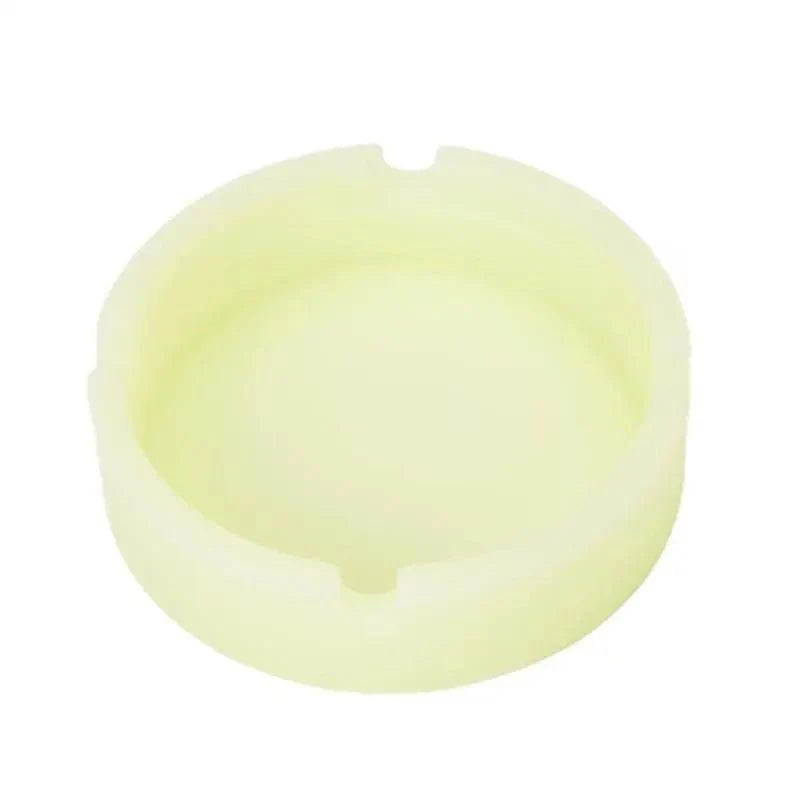 Glow In The Dark Ashtray For Smoking Cigarette Silicone Luminous Unique Design Rubber Soft Fluorescent Ashtrays