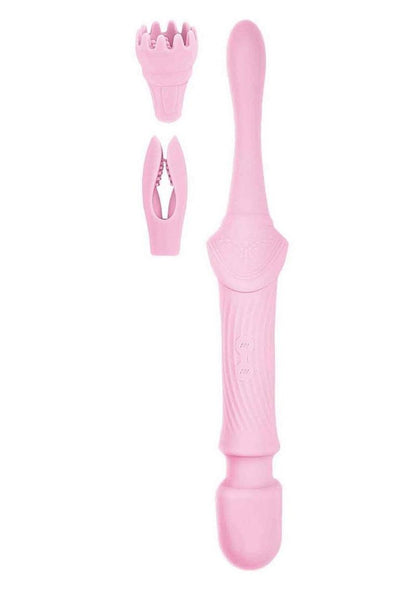 Goddess Pink Elegance Rechargeable Silicone Dual End Massager