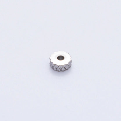 Gold 5mm Pineapple Skin Rondelle Spacer Bead in Gold &amp; Silver 10 pcs | B093