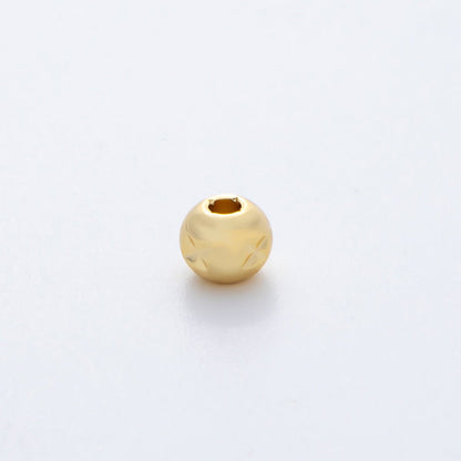 Gold  5mm Tiny Rondelle X Mark Spacer Bead in Gold &amp; Silver 10 pcs | B152
