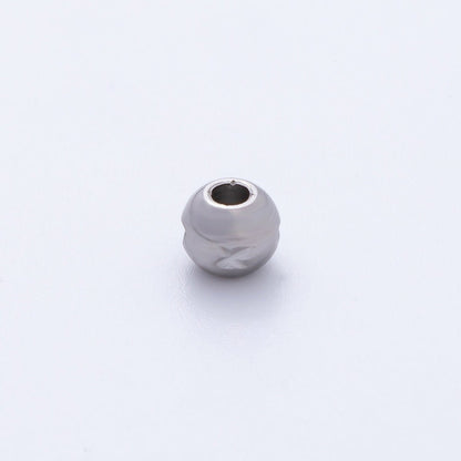 Gold  5mm Tiny Rondelle X Mark Spacer Bead in Gold &amp; Silver 10 pcs | B152