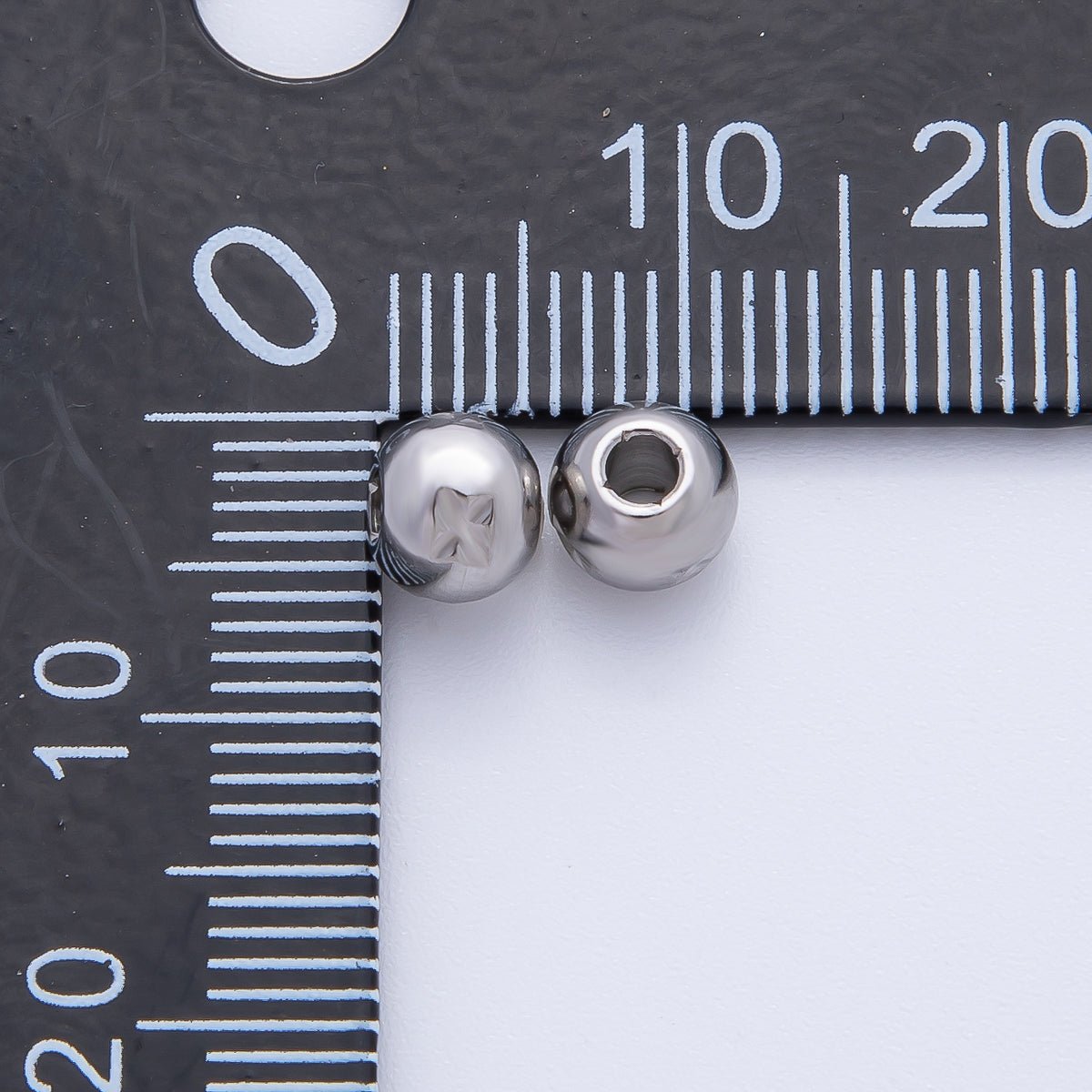 Gold  5mm Tiny Rondelle X Mark Spacer Bead in Gold &amp; Silver 10 pcs | B152