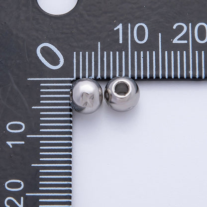 Gold  5mm Tiny Rondelle X Mark Spacer Bead in Gold &amp; Silver 10 pcs | B152
