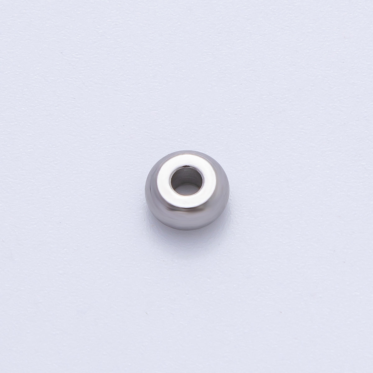 Gold 6mm Dainty Circle Round Spacer Bead in Gold &amp; Silver 10 pcs | B272