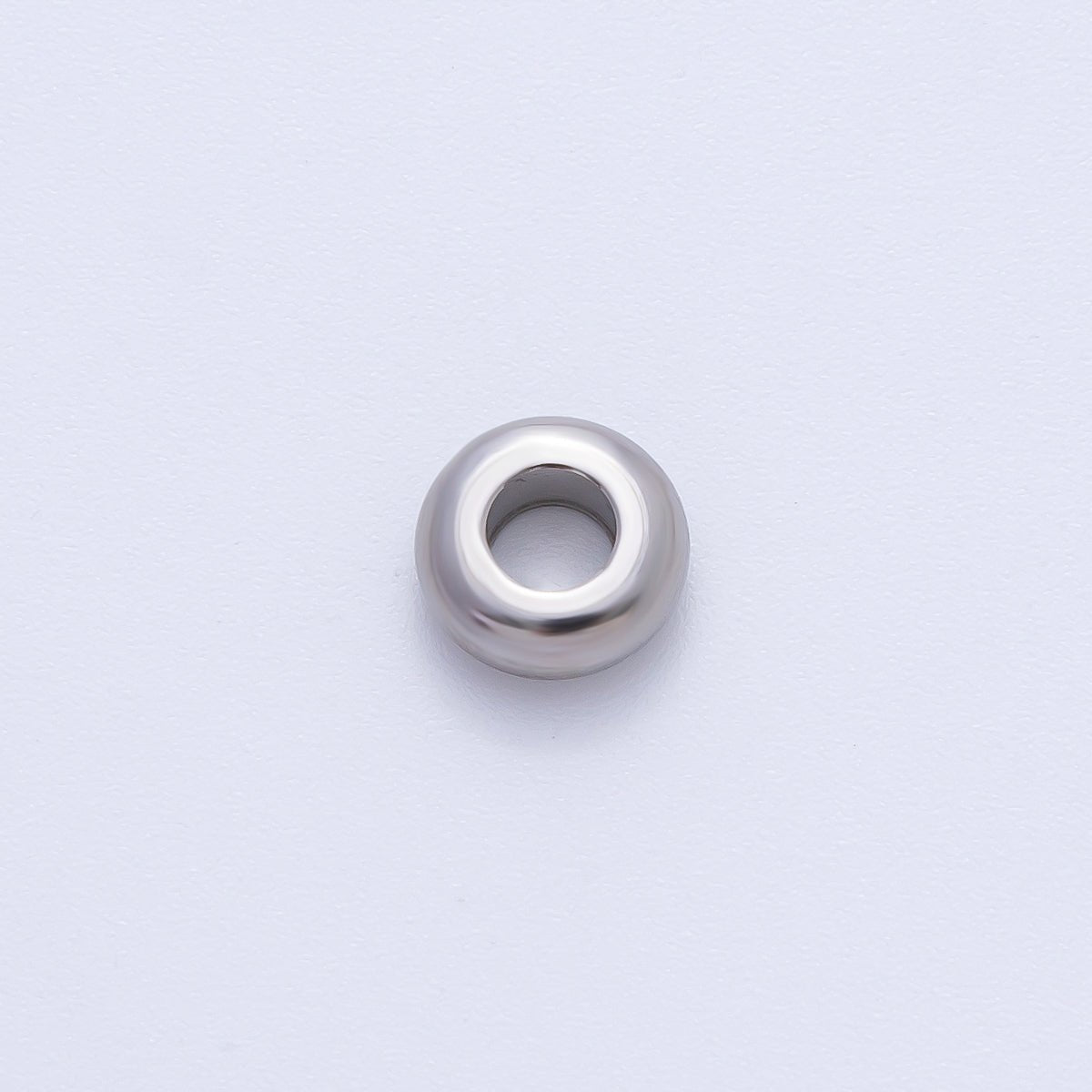 Gold 8mm Thick Circle Spacer Bead in Gold &amp; Silver 10pcs | B218