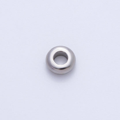 Gold 8mm Thick Circle Spacer Bead in Gold &amp; Silver 10pcs | B218