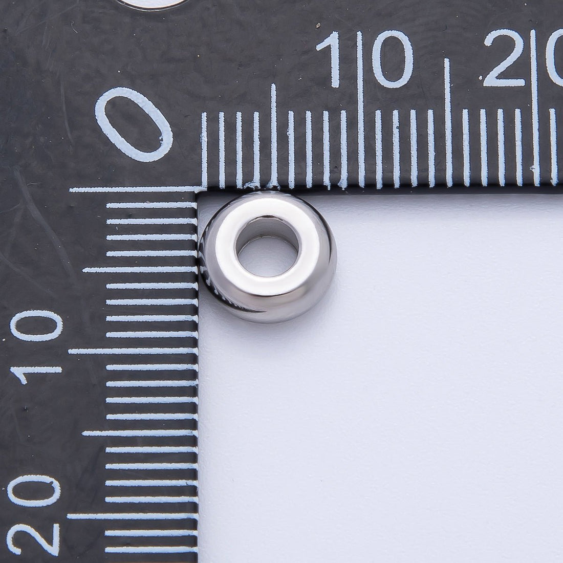 Gold 8mm Thick Circle Spacer Bead in Gold &amp; Silver 10pcs | B218