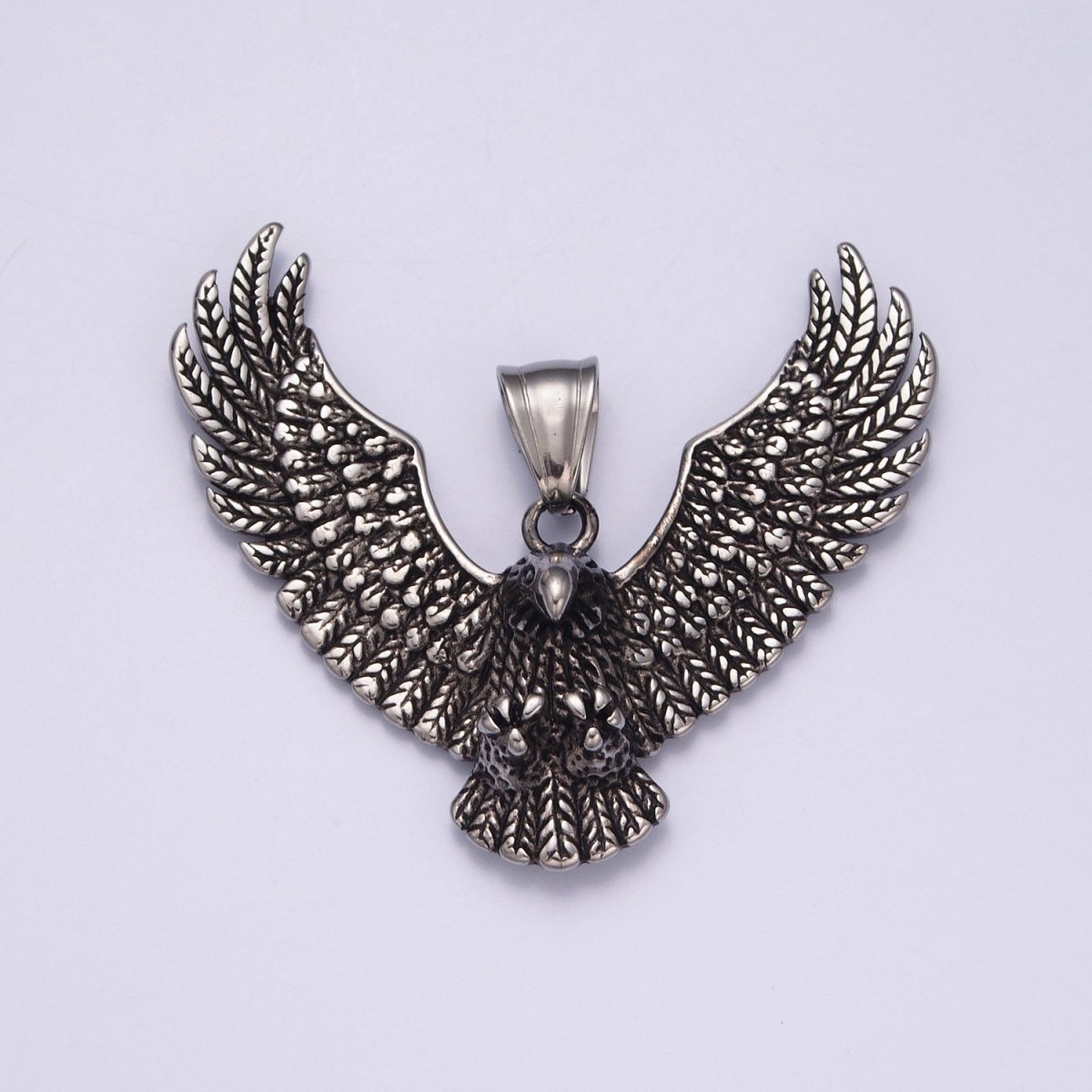 Gold / Antique Silver Eagle Necklace Pendant For Men American Eagle Pendant Men Women Big Bold Eagle Jewelry  X-634