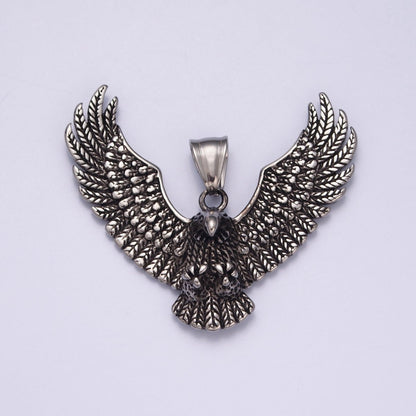 Gold / Antique Silver Eagle Necklace Pendant For Men American Eagle Pendant Men Women Big Bold Eagle Jewelry  X-634