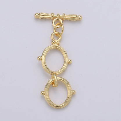 Gold Buoy Toggle Clasp with Jumpring Ship Sailor Clasp Gold Filled Toggle Clasp  L-096~L-099