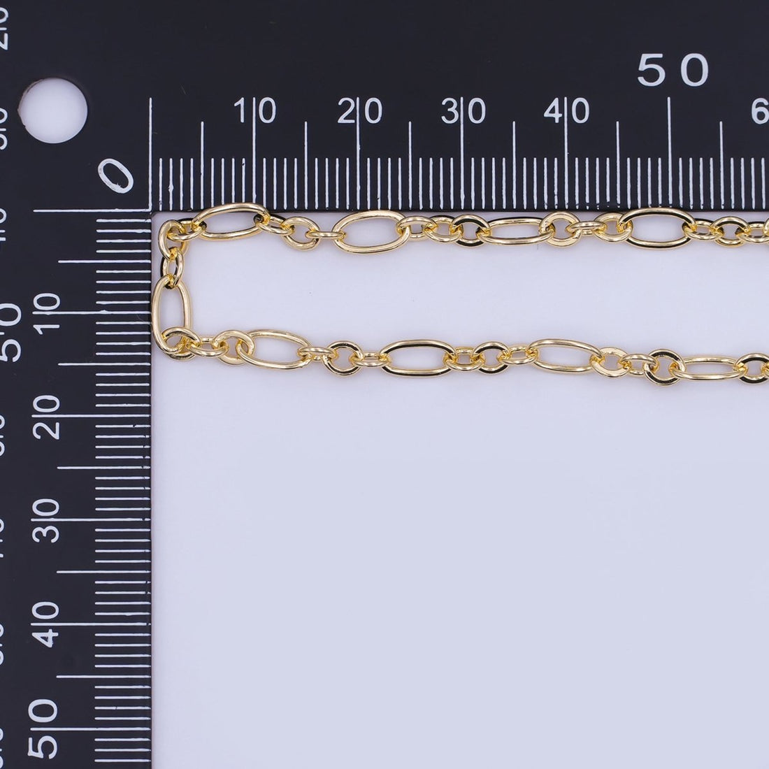 Gold CABLE Chain by Yard, Link Cable Elongate Chain, Wholesale Bulk Roll Chain For Jewelry Making, 3.9mm Width, Unfinished 16K Gold Filled Chain | ROLL-504 ROL-554