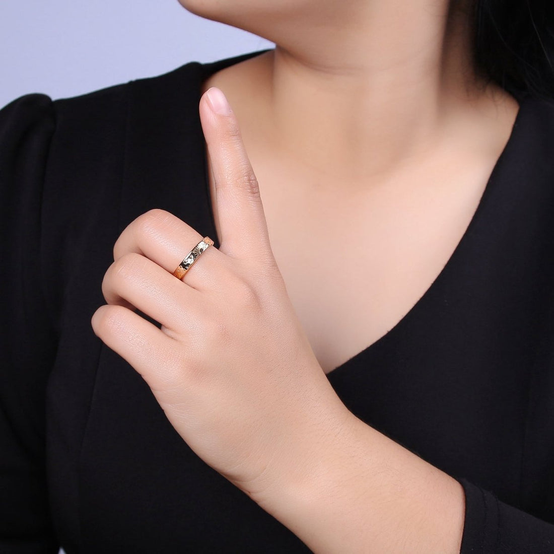 Gold Celestial Astronomy RING SET, Engraved Sun &amp; Moon &amp; Stars Gold Band Rings, 16K Gold Filled Adjustable Rings U-442