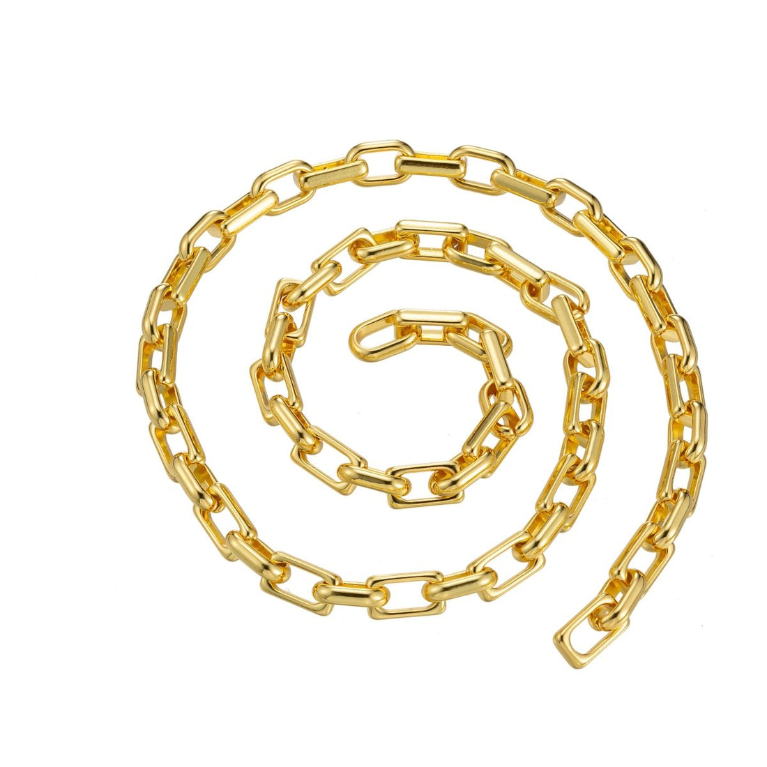 Gold Chunky Chain for Bracelet Layering Necklace Jewelry Making Supply, Unfinished Chain, 24K Gold Filled CABLE Chain | ROLL-501 Clearance Pricing