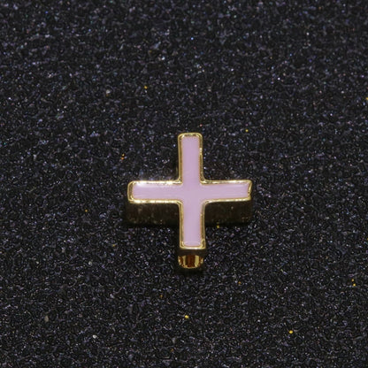 Gold Enamel Spacer Beads, Symbol Beads, Ampersand Beads Heart Star Pink Red Enamel Beads for Bracelet Necklace Component 8mm,10mm B-516 to B-521