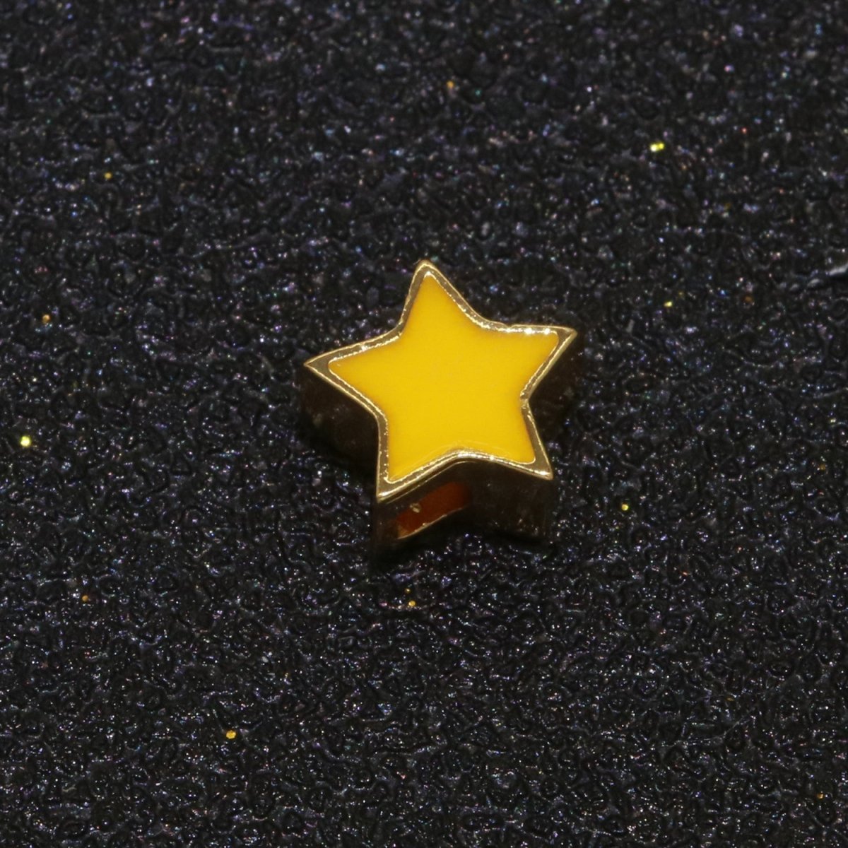 Gold Enamel Spacer Beads, Symbol Beads, Ampersand Beads Heart Star Pink Red Enamel Beads for Bracelet Necklace Component 8mm,10mm B-516 to B-521