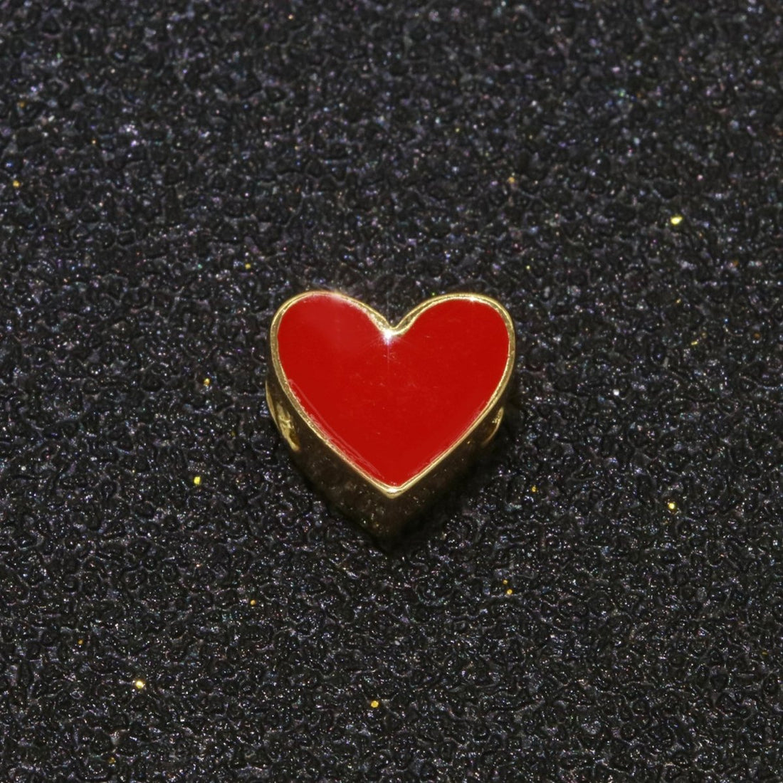 Gold Enamel Spacer Beads, Symbol Beads, Ampersand Beads Heart Star Pink Red Enamel Beads for Bracelet Necklace Component 8mm,10mm B-516 to B-521