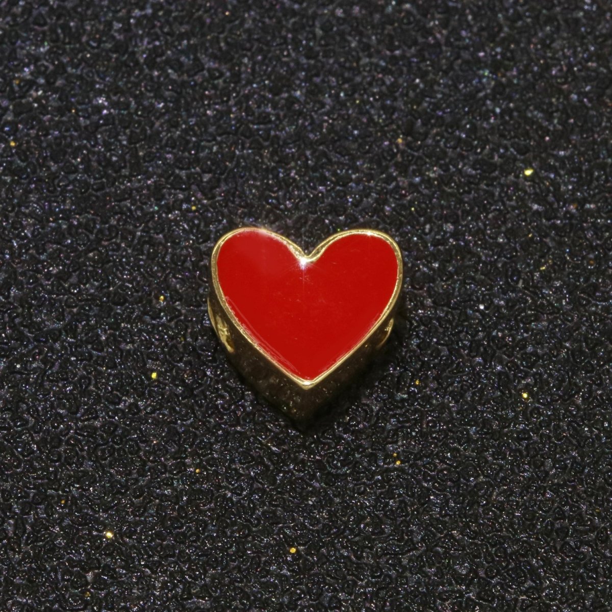 Gold Enamel Spacer Beads, Symbol Beads, Ampersand Beads Heart Star Pink Red Enamel Beads for Bracelet Necklace Component 8mm,10mm B-516 to B-521