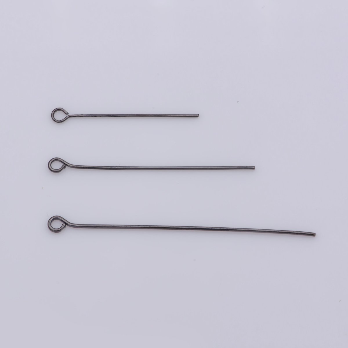 Gold Eye Pin Open Eyepins Headpins 0.5mm (24 Gauge) by 25, 35, 45mm Jewelry Making Craft Supply DIY Finding L-548 L-554 L-555