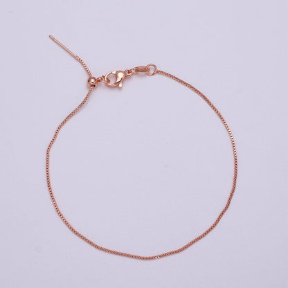 Gold Filled 0.8mm 21.0 inch long Chain with Lobster Clasp For DIY Jewelry Making Chain NECKLACE Supplies Kit  L-198~L-201
