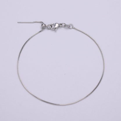 Gold Filled 0.8mm 21.0 inch long Chain with Lobster Clasp For DIY Jewelry Making Chain NECKLACE Supplies Kit  L-198~L-201