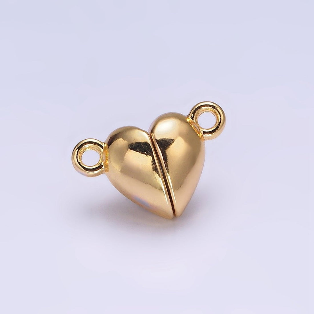 Gold Filled 15mm Heart Magnetic Connector G-645