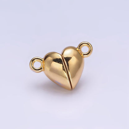 Gold Filled 15mm Heart Magnetic Connector G-645