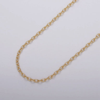 Gold Filled 2.2mm Cable Minimalist Dainty Unfinished Chain by Yard in Gold &amp; Silver | ROLL-1036, ROLL-1099 Clearance Pricing