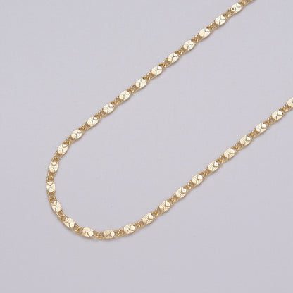 Gold Filled 2mm Textured Scroll Unfinished Chain by Yard in Gold &amp; Silver | ROLL-1028, ROLL-1097 Clearance Pricing