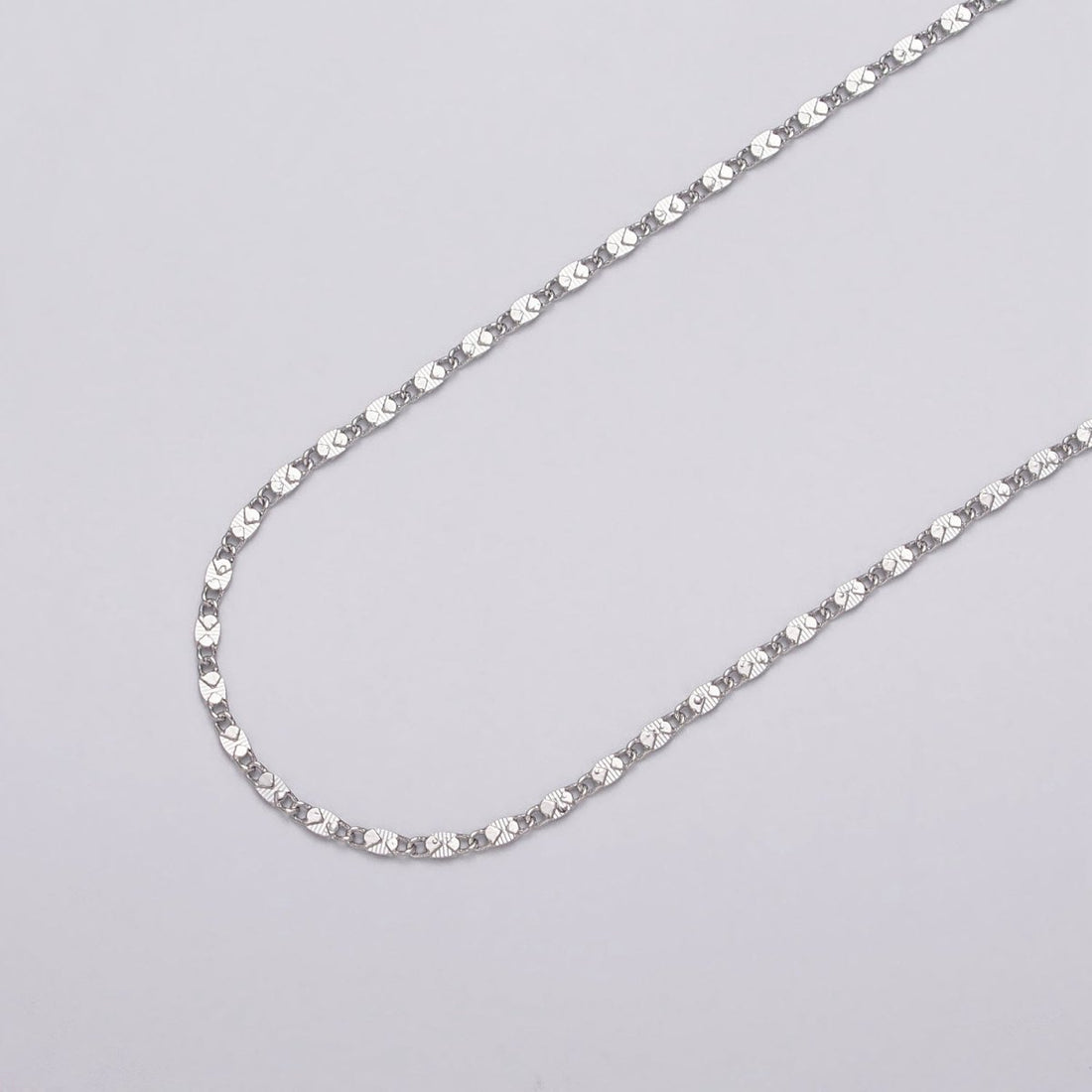 Gold Filled 2mm Textured Scroll Unfinished Chain by Yard in Gold &amp; Silver | ROLL-1028, ROLL-1097 Clearance Pricing