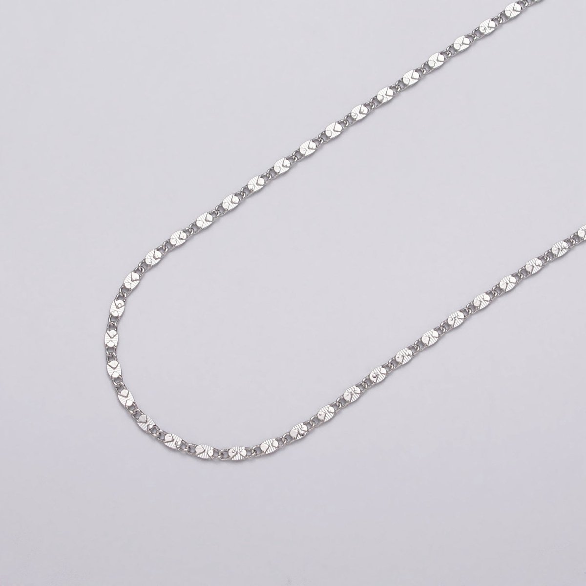 Gold Filled 2mm Textured Scroll Unfinished Chain by Yard in Gold &amp; Silver | ROLL-1028, ROLL-1097 Clearance Pricing