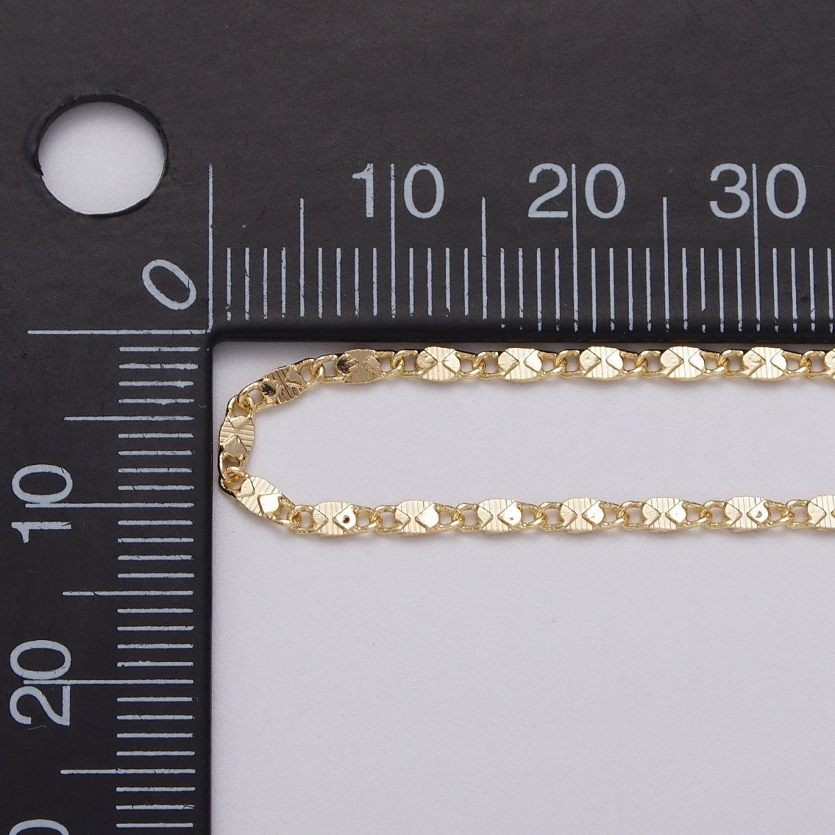 Gold Filled 2mm Textured Scroll Unfinished Chain by Yard in Gold &amp; Silver | ROLL-1028, ROLL-1097 Clearance Pricing