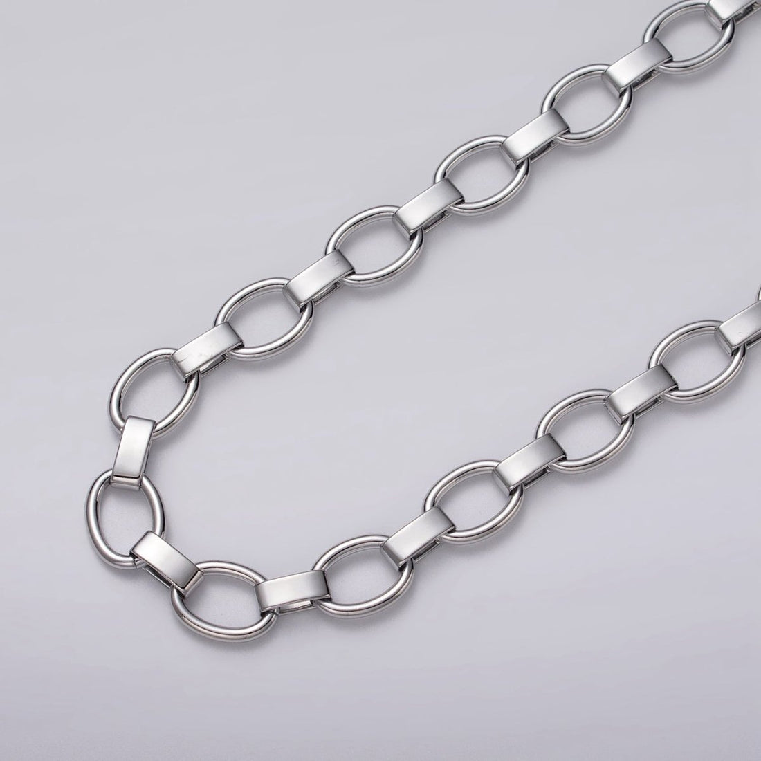 Gold Filled 9.3mm Cable Wide Link Unfinished Chain by Yard in Gold &amp; Silver | ROLL-1092 ROLL-1199 Clearance Pricing