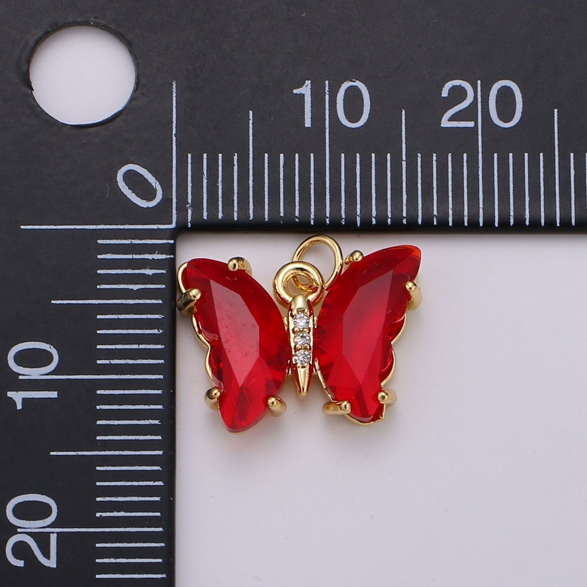 Gold Filled Acrylic Butterfly Charm E-023 E-025 E-326 - E-330