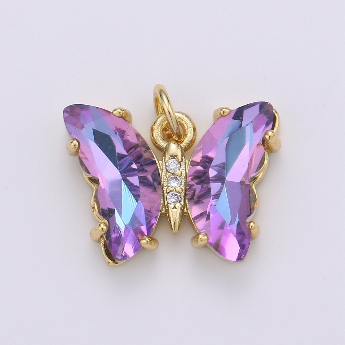 Gold Filled Acrylic Butterfly Charm E-023 E-025 E-326 - E-330