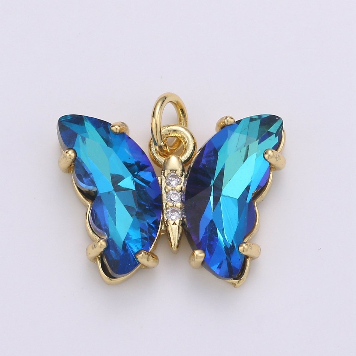 Gold Filled Acrylic Butterfly Charm E-023 E-025 E-326 - E-330