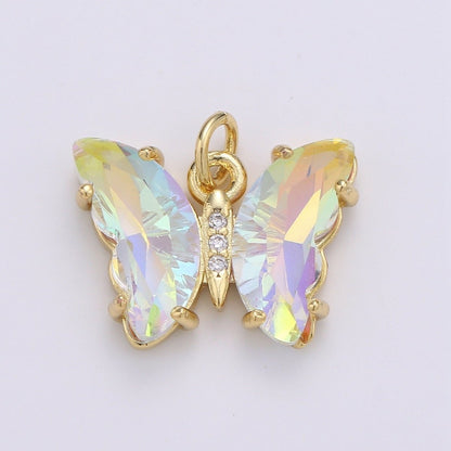 Gold Filled Acrylic Butterfly Charm E-023 E-025 E-326 - E-330