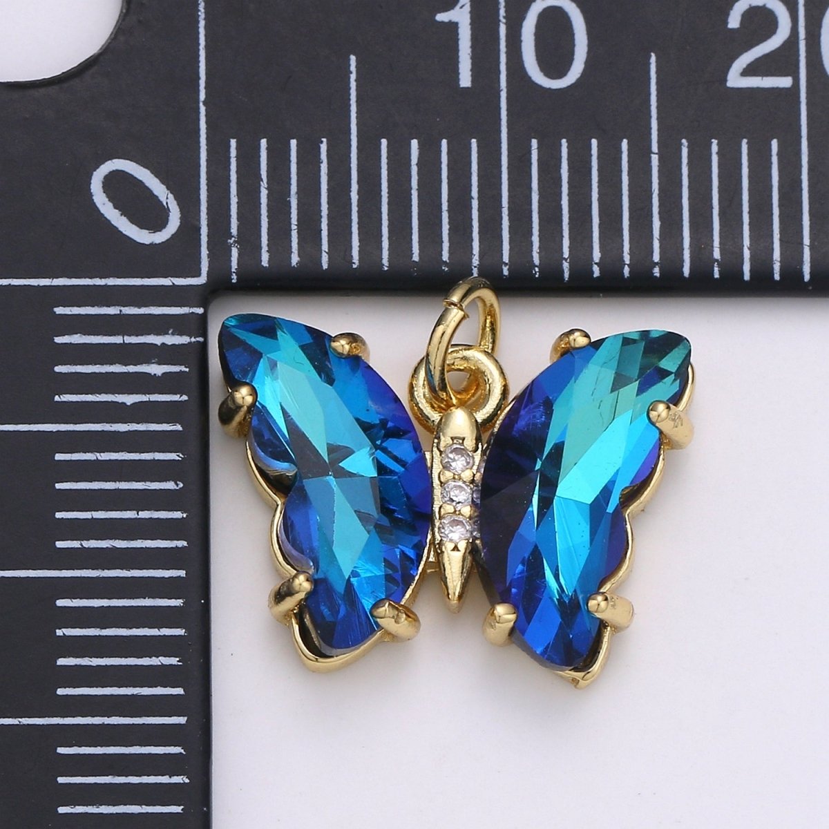 Gold Filled Acrylic Butterfly Charm E-023 E-025 E-326 - E-330