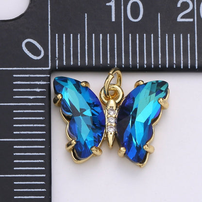 Gold Filled Acrylic Butterfly Charm E-023 E-025 E-326 - E-330