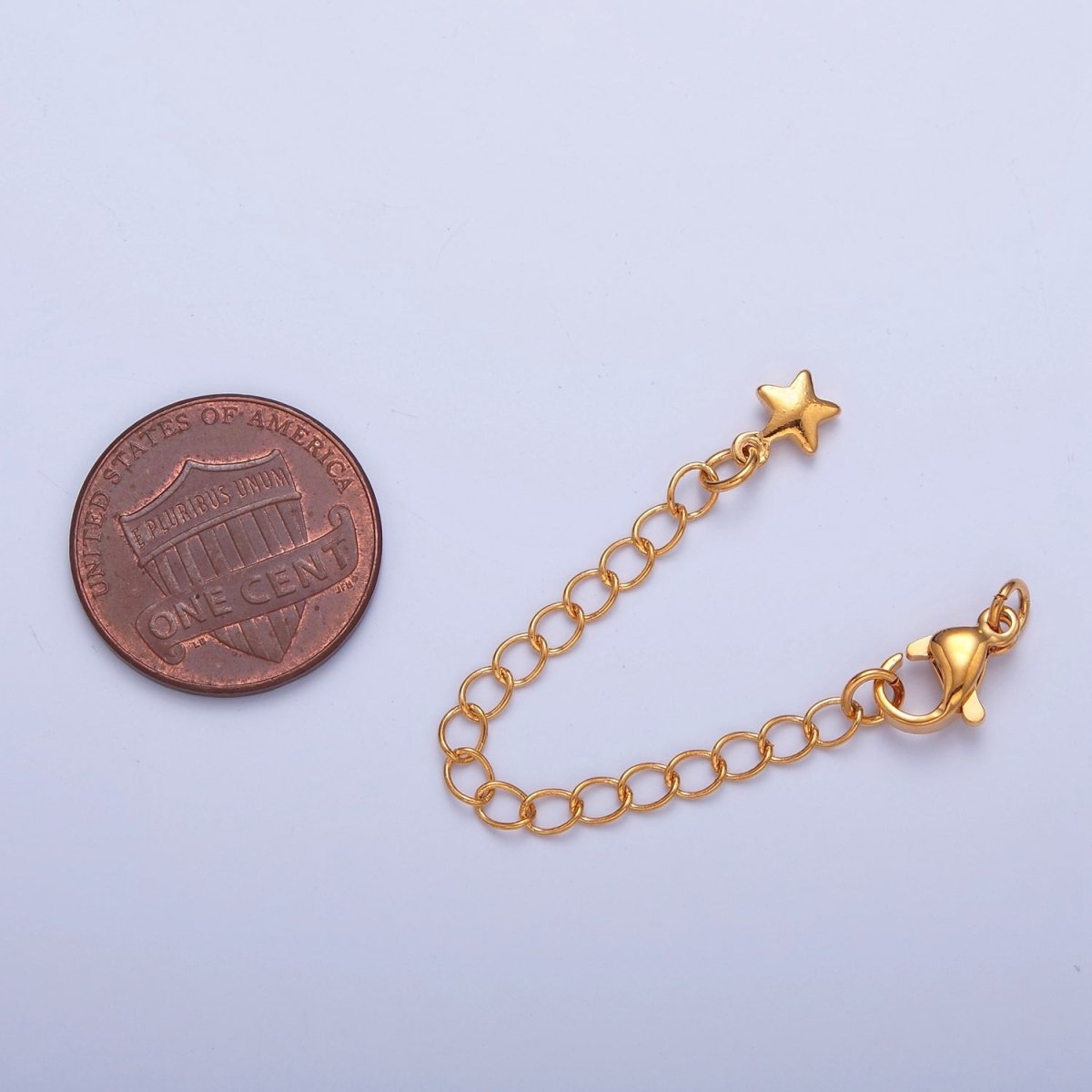 Gold Filled Chain Extender Celestial Star Lobster Clasps Closure Set Supply in Gold &amp; Silver  L-743 L-776
