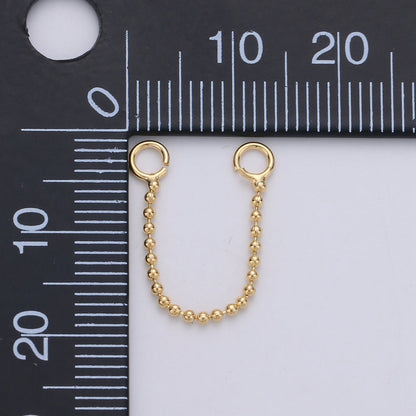 Gold Filled Chain Extender For DIY Necklace Bracelet Jewelry Making - K-398