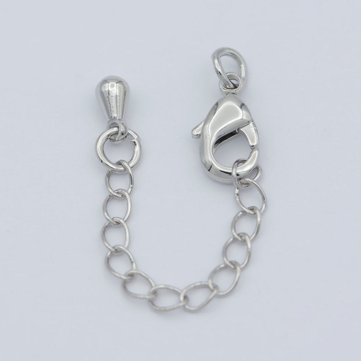 Gold Filled Chain Extender For Necklace Bracelet Supply Component Findings Extenders Lobster Claw Clasps With Silver Extender Chain L-465 L-466
