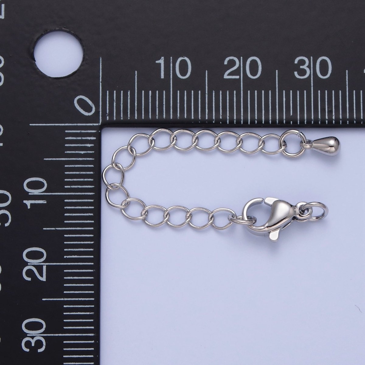 Gold &amp; Silver 2 Inch Chain Extender Lobster Claw Clasps Chain Extender Findings | L676 L774