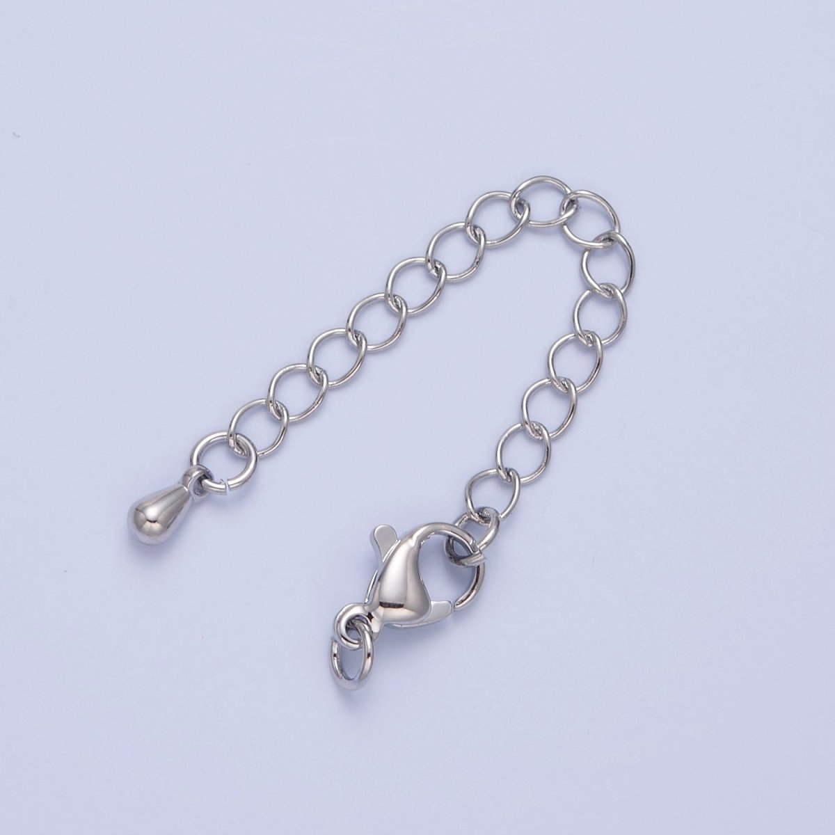 Gold &amp; Silver 2 Inch Chain Extender Lobster Claw Clasps Chain Extender Findings | L676 L774