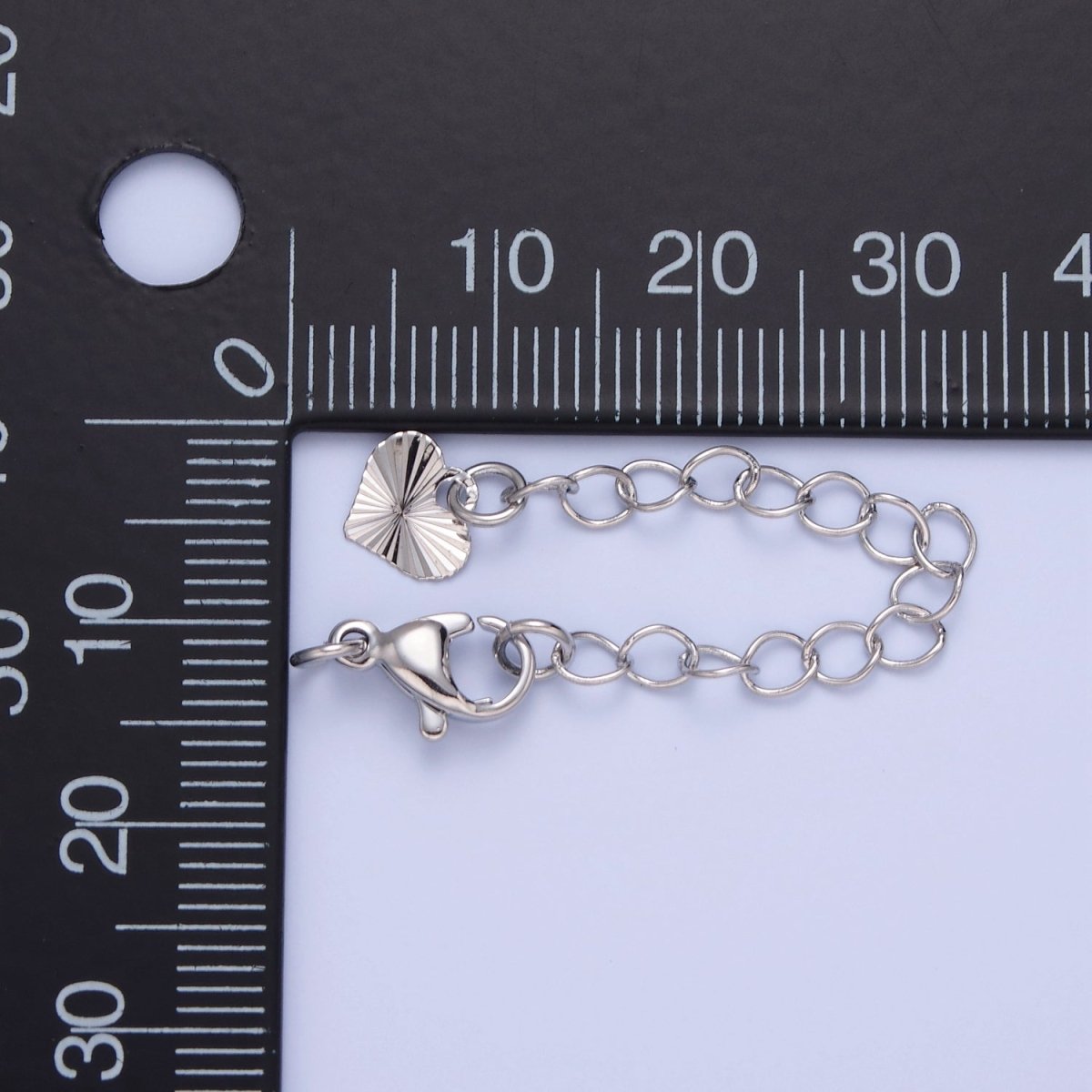 Gold Filled Chain Extender Sunburst Heart Lobster Clasps Closure Set Supply in Gold &amp; Silver  L-742 L-777