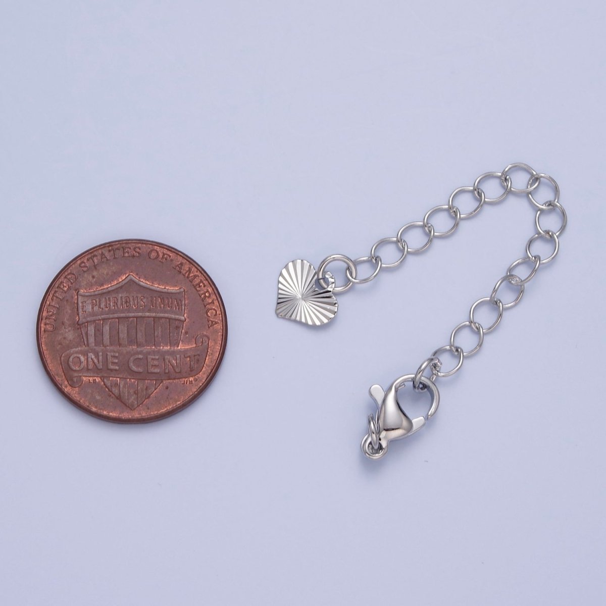 Gold Filled Chain Extender Sunburst Heart Lobster Clasps Closure Set Supply in Gold &amp; Silver  L-742 L-777